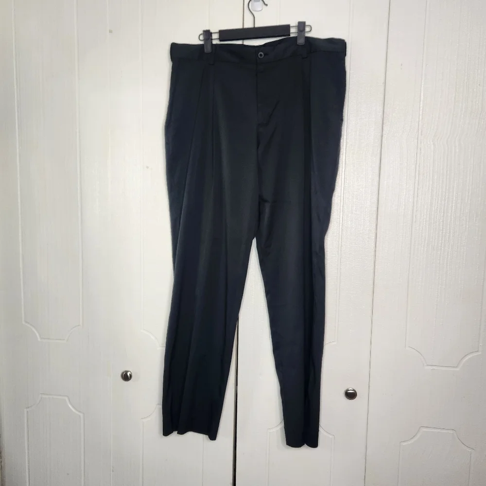 Nike Golf Black Dri Fit Tour Performance Pleated Pants 36 X 32